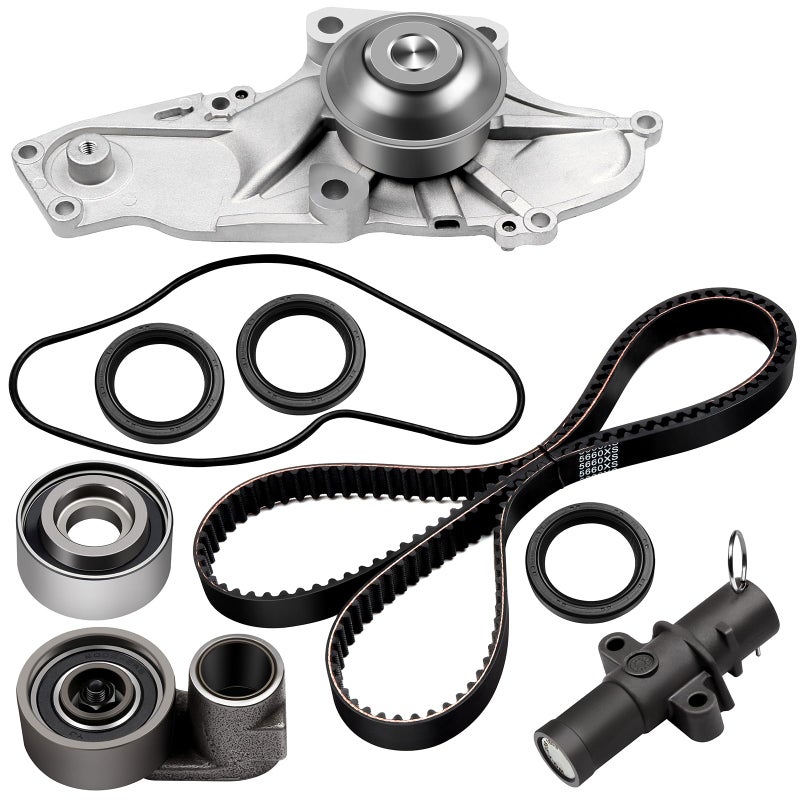 ASAPE Timing Belt Kit & Water Pump with Gasket Compatible with TBK329 2004-2008 for Accord  Crosstour  MDX  Odyssey  Pilot  RDX  Ridgeline  RL  RLX  TL  TLX  TSX  VUE  ZDX (3.0L  3.2L  3.5L  3.7L) - Image 1